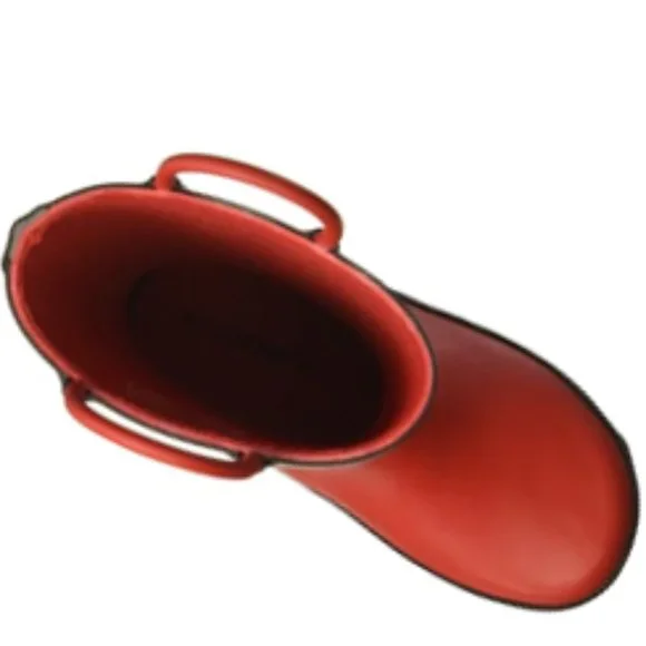 Carter's Toddler Boy Rain Boot Kids FIRE FIGHTER Rainboot Pull-On Handle Red 5,6 - Picture 6 of 6